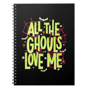 Halloween Gift   Alle geesten houden van mij Notitieboek