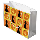 Halloween gift bag groot cadeauzakje (Achterkant Gekanteld)