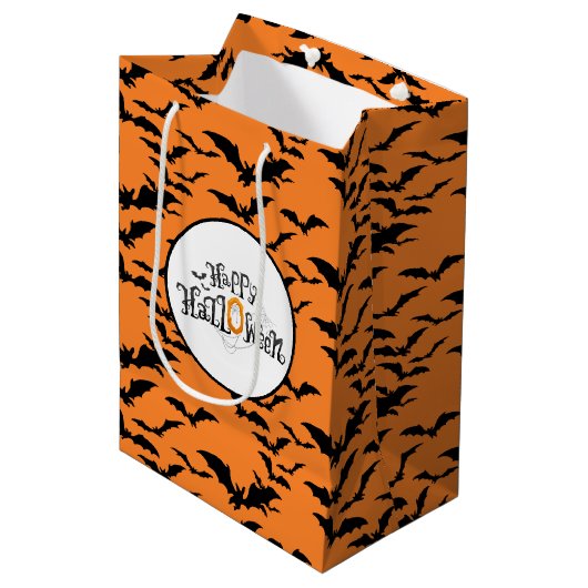 Halloween Gift Bag Medium Cadeauzakje (Voorkant Gekanteld)