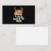 Halloween Gift | Dageraad van de Taco Halloween Visitekaartje (Voorkant / Achterkant)