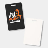Halloween Gift | Eerste halloween Badge (Voor- en achterkant)