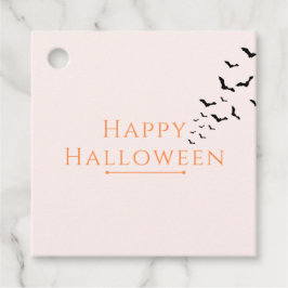 Halloween Gift Label, Favor Tag, Bats, Roze Bedankjes Labels