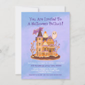 Halloween Gingerbread Haunted House Kaart (Voorkant)