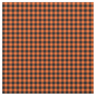 Halloween Gingham 01-Oranje-Black verbinding Stof