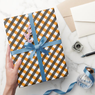 Halloween Gingham 10 Cadeaupapier