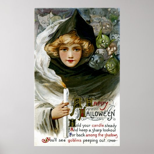 Halloween Girl Poster (Voorkant)
