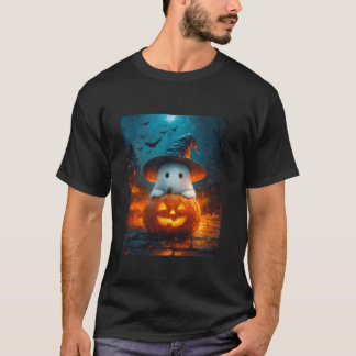 Halloween Girls Design Boys Ghost Pumpkin Kinder H T-shirt