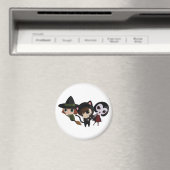 Halloween Girls Magneet (Insitu (Vaatwasser))