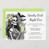 Halloween Girls Night Out | Spooky Cocktail Party Kaart (Voorkant / Achterkant)