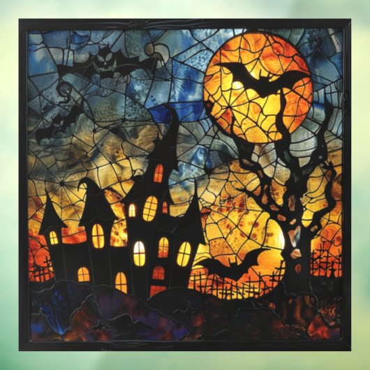 Halloween Glas in lood Art Window Clings Raamsticker (Vel 3)