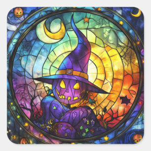 Halloween Glas in lood Steampunk Stickers