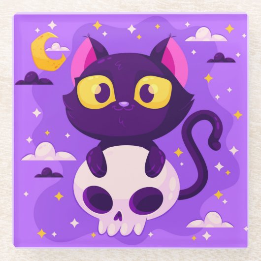 Halloween Glass Onderzetter (Voorkant)