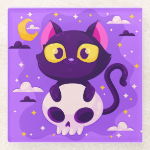 Halloween Glass Onderzetter Glazen Onderzetter