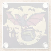 Halloween Glazen Onderzetter (Achterkant)
