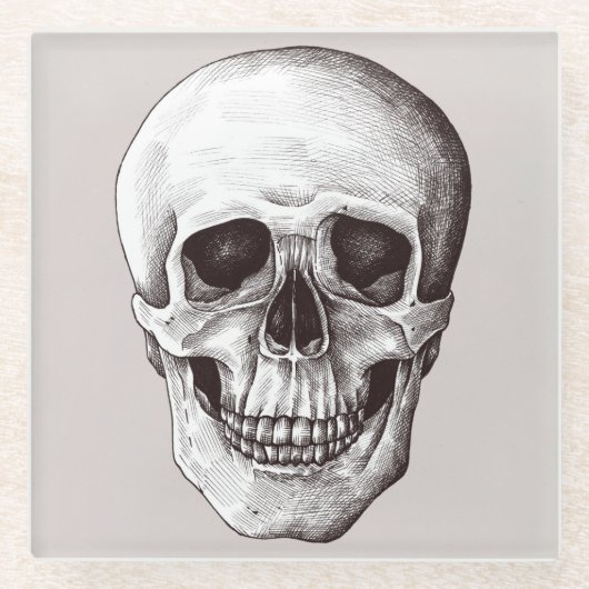 Halloween Glazen Onderzetter (Voorkant)