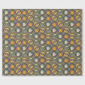 Halloween glimlach cadeaupapier (Vlak)