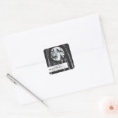 Halloween Glow Candle Label Sticker – Gothic Moon (Envelop)