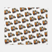 Halloween Gnome Fleece Blanket (Voorkant (Horizontaal))