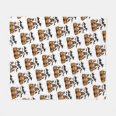 Halloween Gnome Fleece Blanket Deken (Voorkant (Horizontaal))