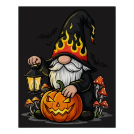 Halloween Gnome Glossy Poster Perfect Poster