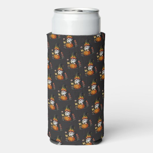 Halloween Gnome Koozie (Seltzer Achterkant)