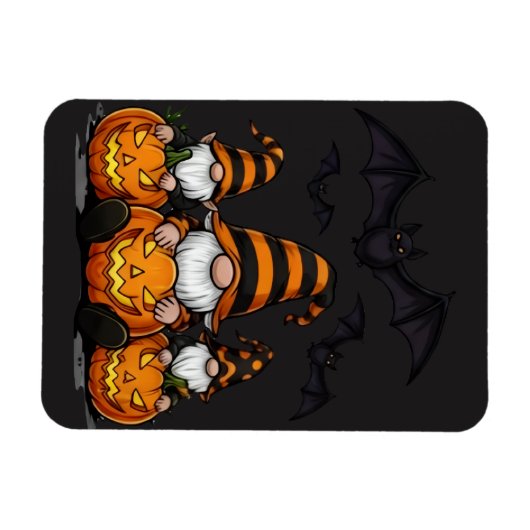 Halloween Gnome Magnet (Horizontal)