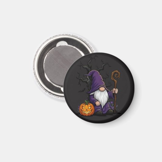 Halloween Gnome Magnet Magneet (Voorkant / Achterkant)