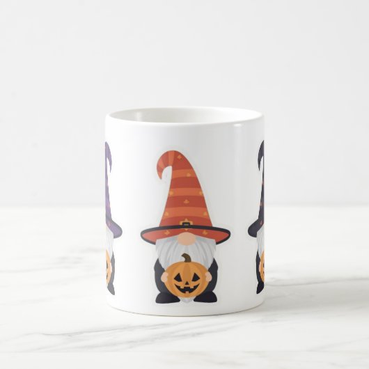 Halloween Gnome Mug | Cute Pumpkin Coffee Cup (Centre)