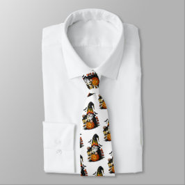 Halloween Gnome Neck Tie Stropdas