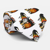 Halloween Gnome Neck Tie Stropdas (Opgerold)