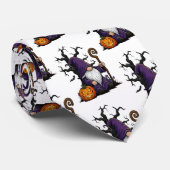 Halloween Gnome Neck Tie Stropdas (Opgerold)