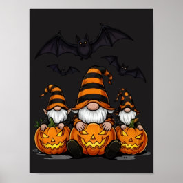 Halloween Gnome Poster