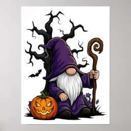 Halloween Gnome Poster