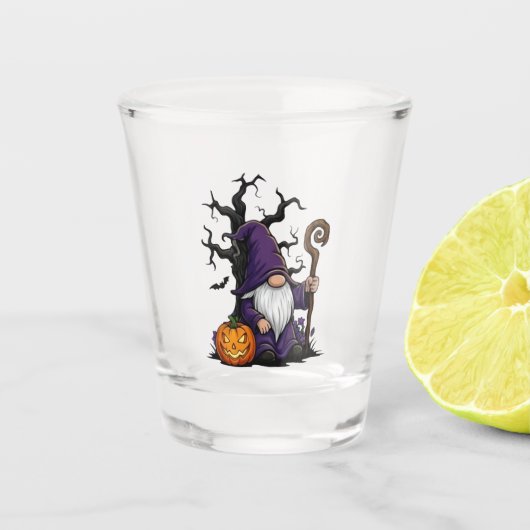 Halloween Gnome Shot Glass Glas (Voorkant)
