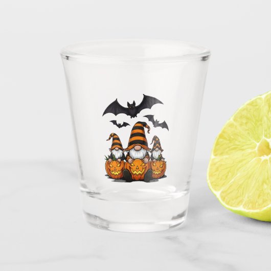 Halloween Gnome Shot Glass Glas (Voorkant)