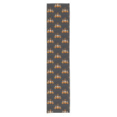 Halloween Gnome Table Runner Korte Tafelloper (Voorkant)
