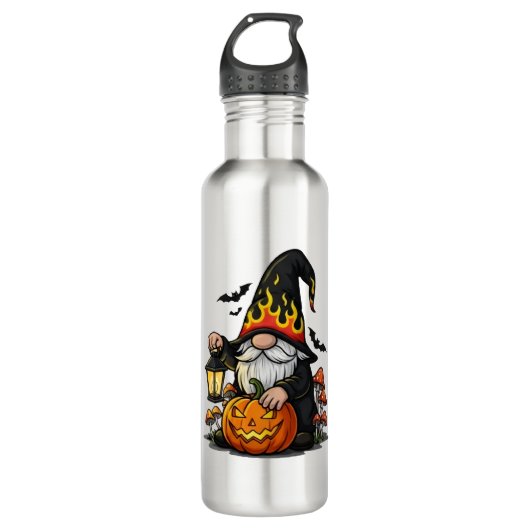 Halloween Gnome Water Bottle Waterfles (Voorkant)