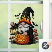 Halloween Gnome Window Cling Raamsticker (Huis)