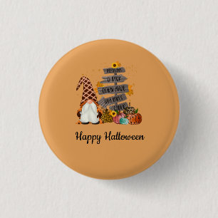 Halloween Gnomen, Herfst, pompoenen, Halloween Par Ronde Button 3,2 Cm