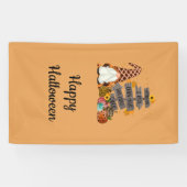 Halloween Gnomen, Herfst, pompoenen, Halloween Par Spandoek (Horizontaal)