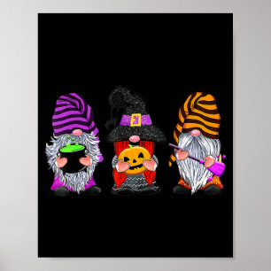 Halloween Gnomes Cute Autumn Pumpkin Herfst Fun Ho Poster