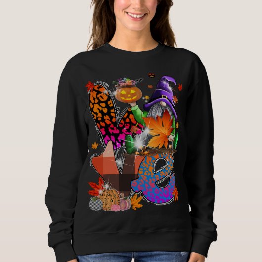 Halloween Gnomes Cute Autumn Pumpkin Herfst Funny Trui (Voorkant)