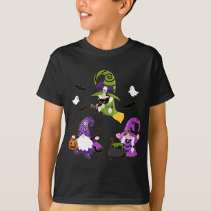 Halloween Gnomes Cute Autumn Pumpkin T-shirt