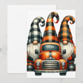 Halloween Gnomes Invitation (Devant / Derrière)