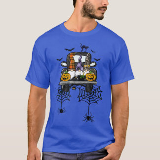 Halloween Gnomes Pumpkin Truck Funny Halloween Par T-shirt