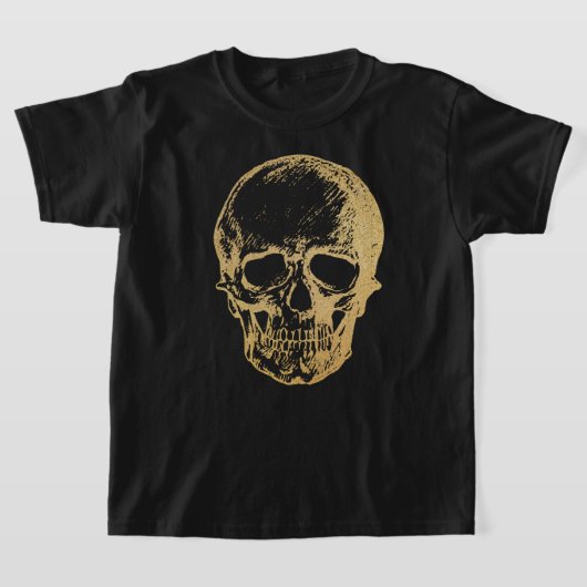 Halloween Gold Skull | T-shirt | Enfants (Poser)