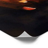 Halloween Golden Retriever met pompoenen eng Poster (Hoek)