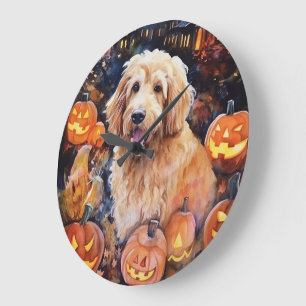 Halloween Goldendole met pompoenen eng Grote Klok