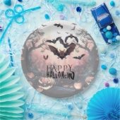 Halloween Gone Batty Papieren Bordje (Feest)