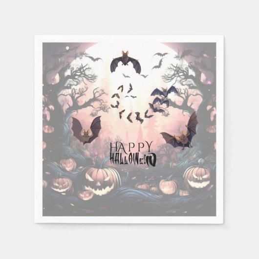 Halloween Gone Batty Servet (Voorkant)